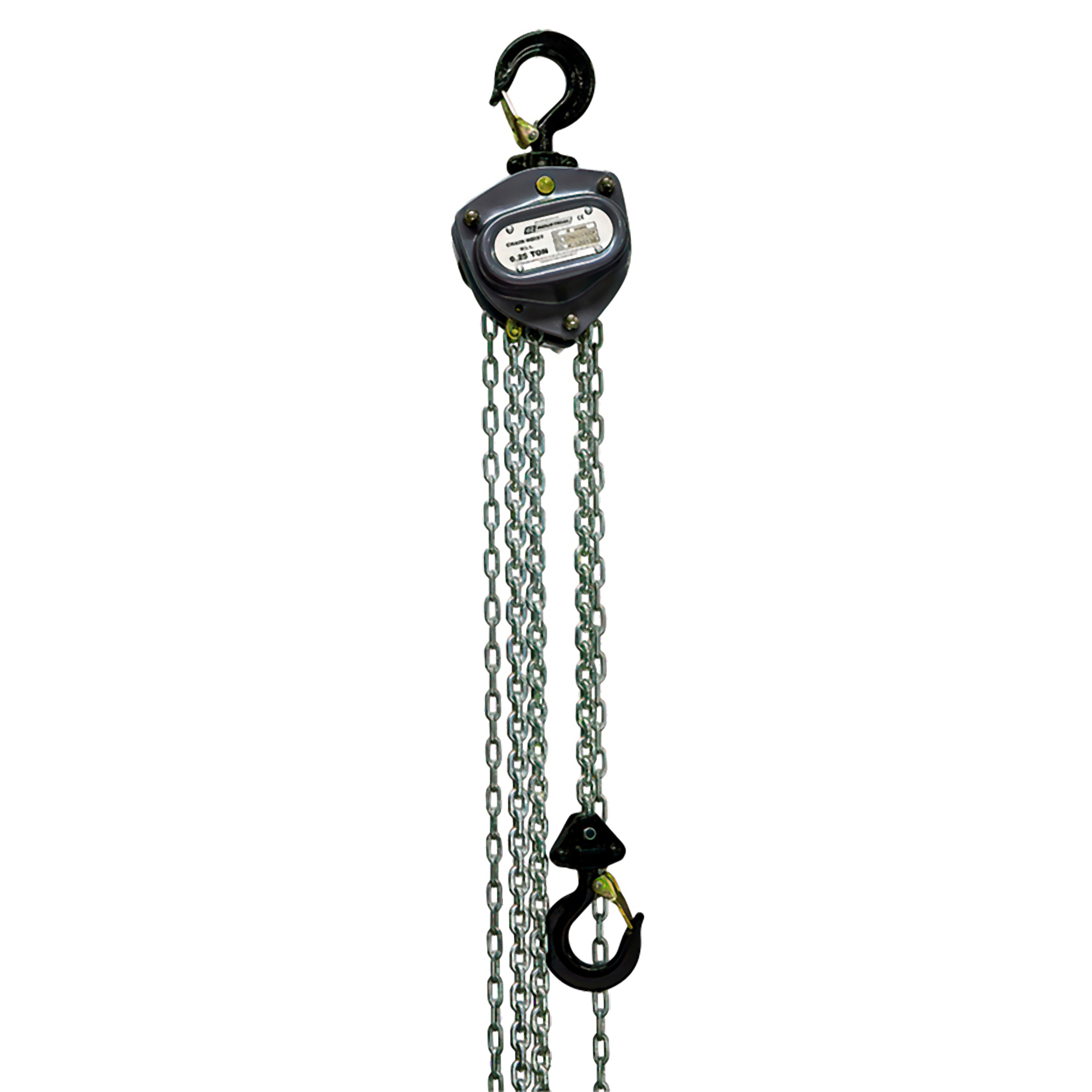 OZ Lifting Products, Industrial Manual Chain Hoist, .25 Ton 15 ft lift, Model # OZIND025-15CH